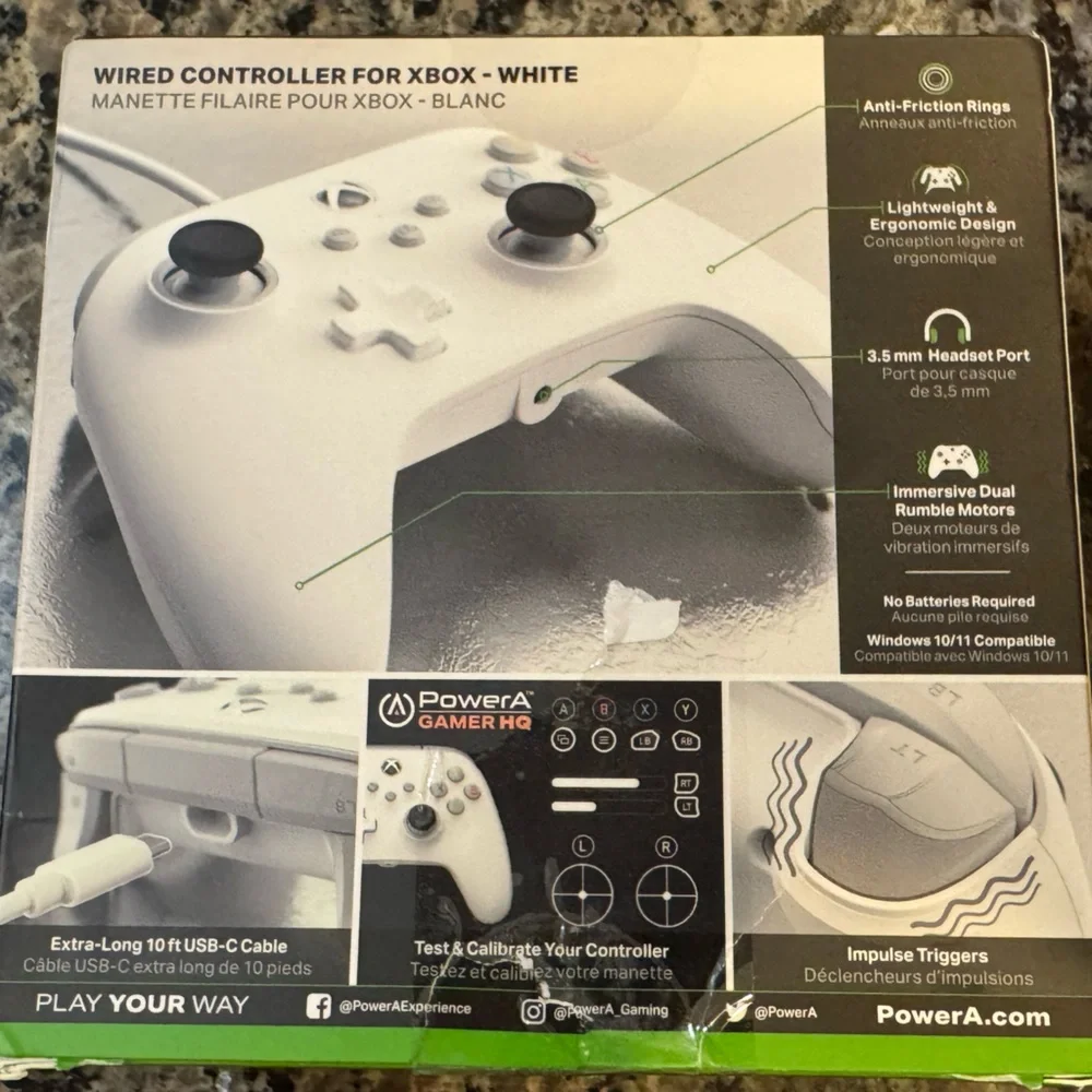 🆕Power A Wired Controller for Xbox Series X|S - White - Picture 8 of 12